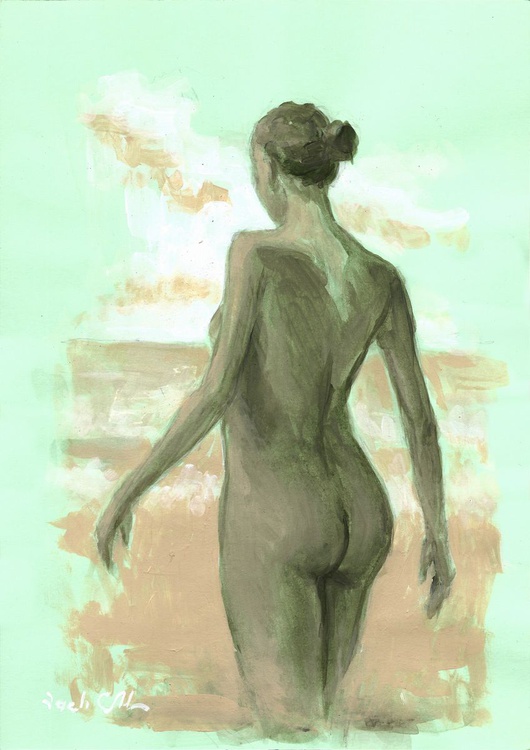 Nude 6 Acrylic Painting By Vachagan Manukyan Artfinder