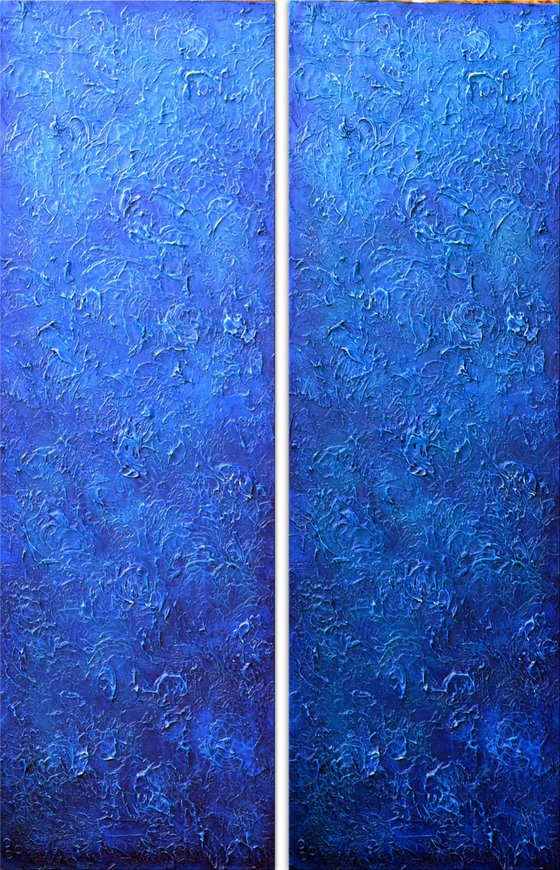 Blue Fantasy - Abstract Art