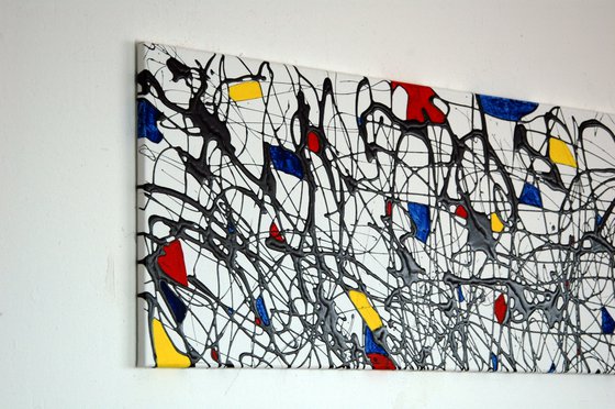 Abstract on canvas 133 (after Mondrian)