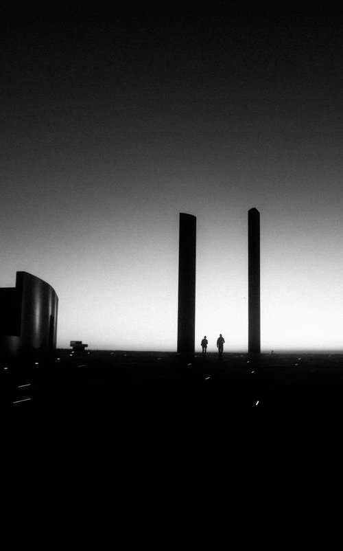 Sunset in Lisbon, Champalimaud Nº2 in BW by Guilherme Pontes