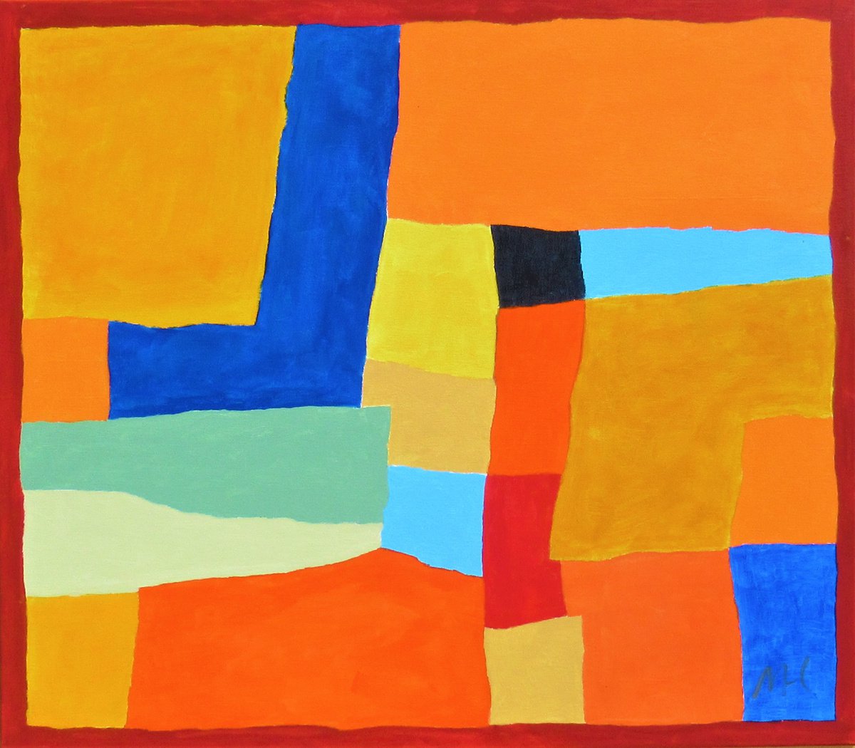 Plaza Amigo # 7. Size 70x80 cm. by Megha Hendrick