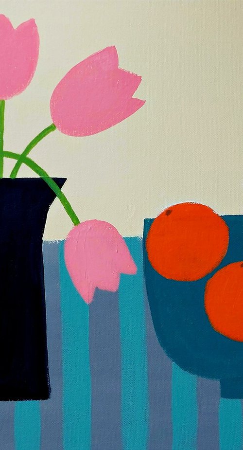 Still Life with Oranges IV by Jan Rippingham