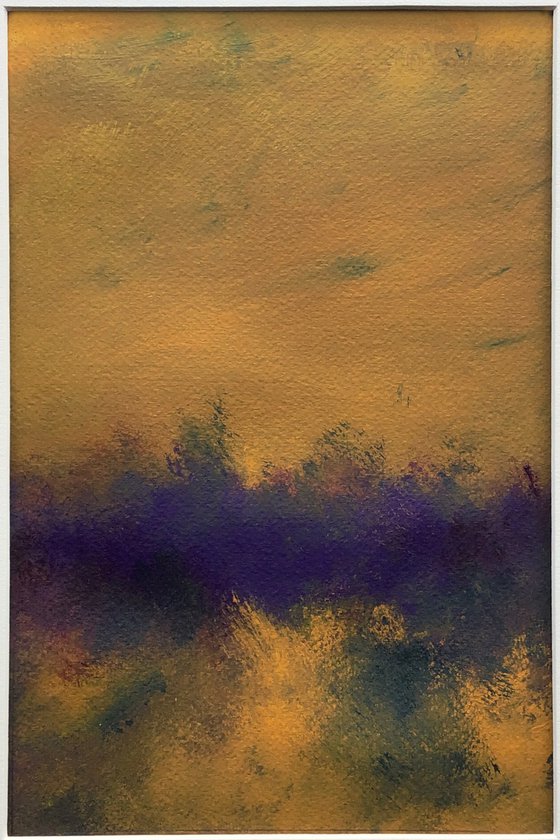 Atmospheres 6 - mounted abstract painting