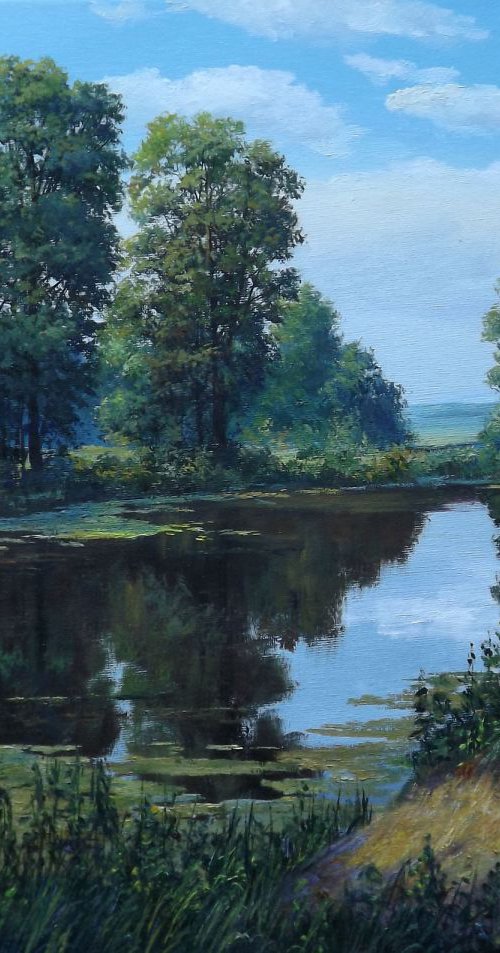 Daisies by the River II by Oleg Riabchuk