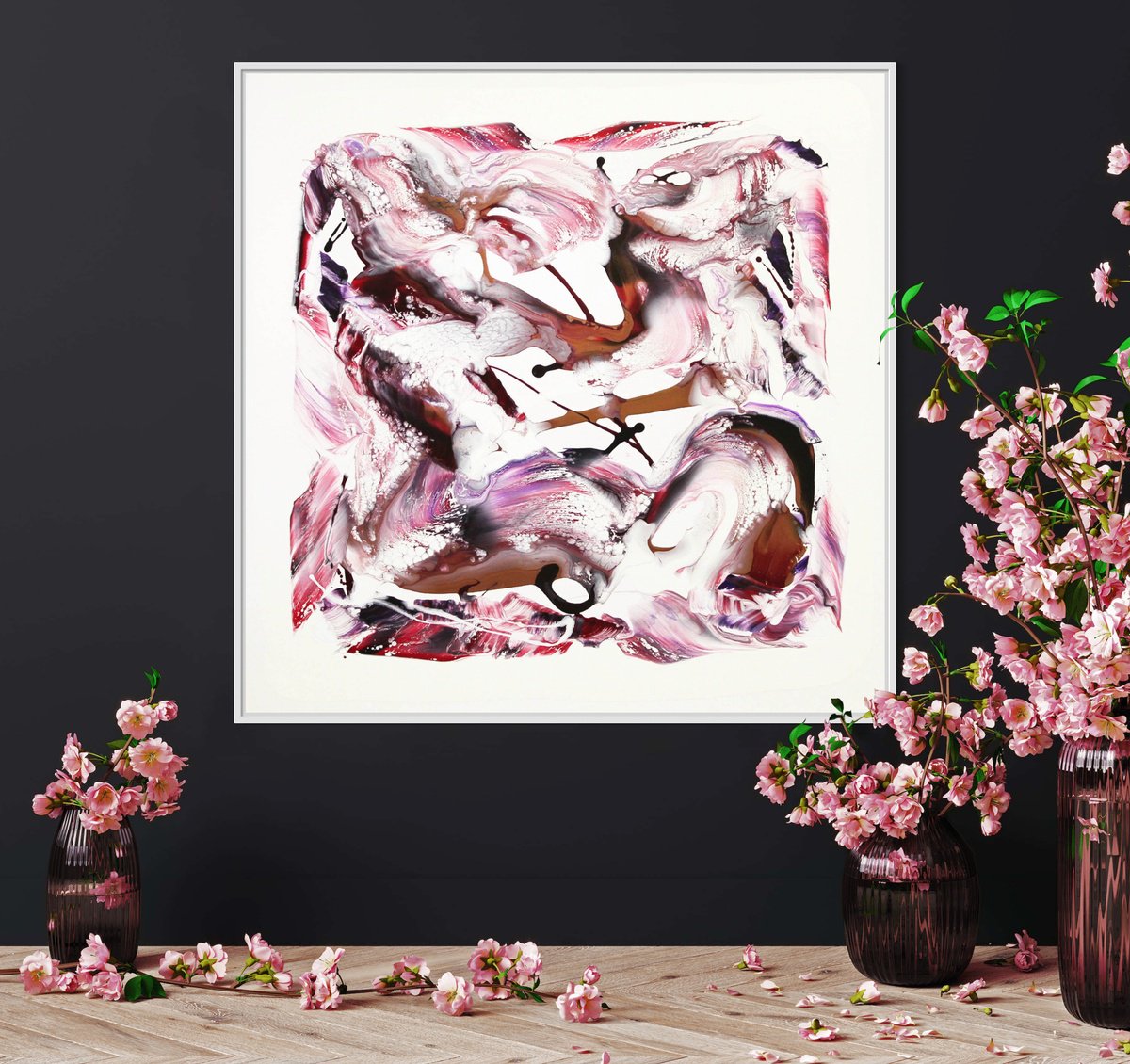 Abstract Acrylic Painting By Paresh Nrshinga Frsa, 30 X 30", Dream A Little Dream, Original Artwork