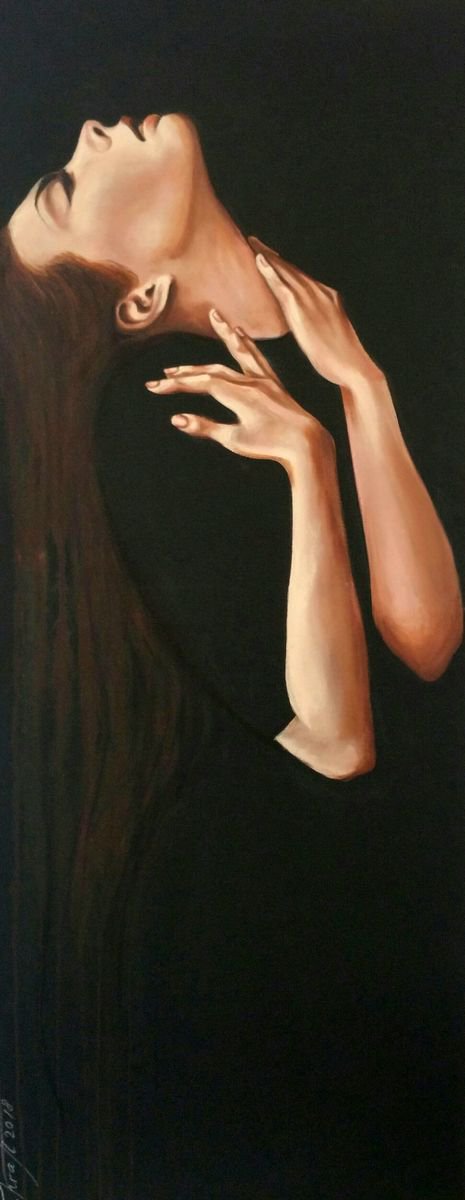 Expressive Oil Painting , Influence By Elena Kraft, 22 X 57, Artwork For Sale On Artfinder