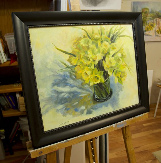 Daffodils in a Vase