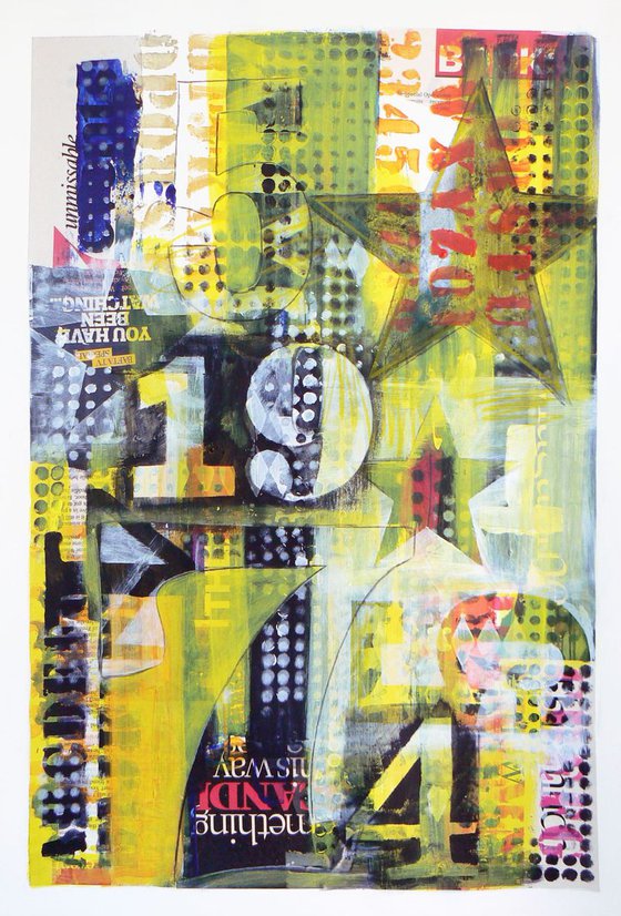 Surface #2 (typography, bill stickers, urban decay painting)
