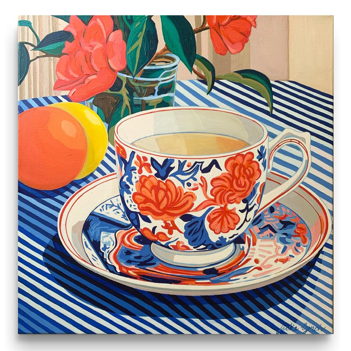 TEACUPS STILL LIFE: Isadora by JULIE LYNCH