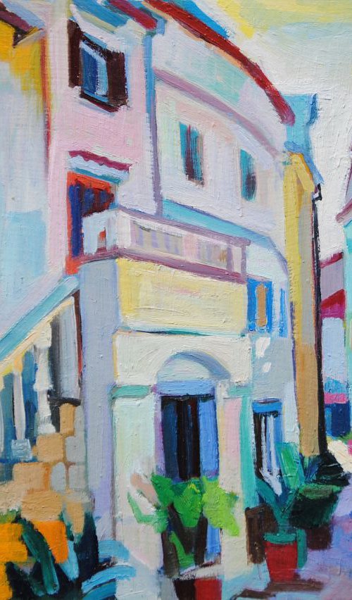 Coastal street  / Cityscapes  I by Maja Đokić Mihajlović