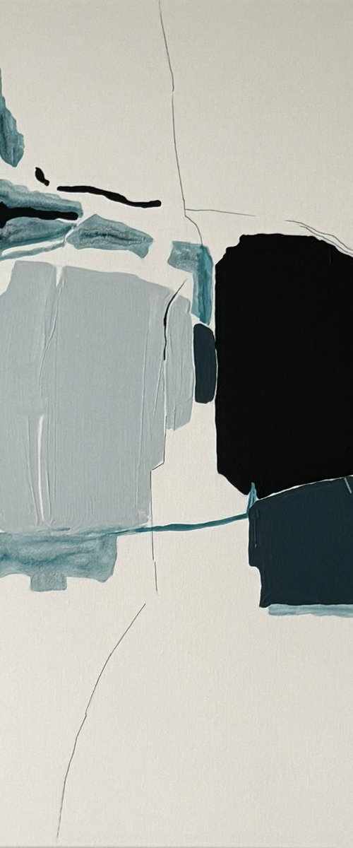 Lines of Stillness Abstract by Daria Vergina