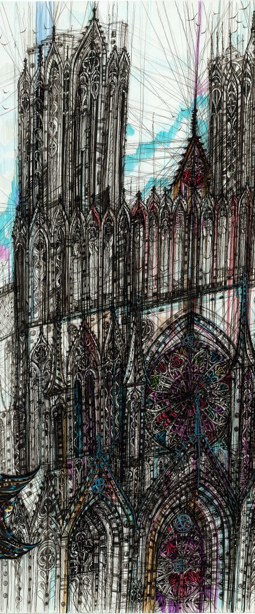 Reims Cathedral by Maria Susarenko