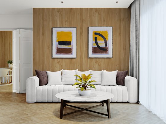 Quiet Alignment. Diptych