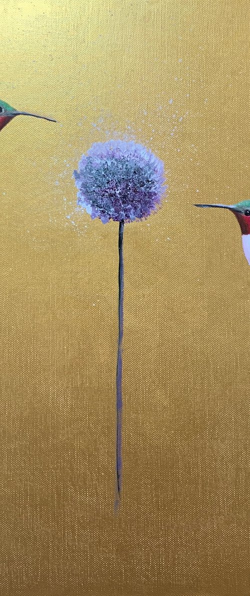 We Are Golden II ~ Hummingbirds by Laure Bury