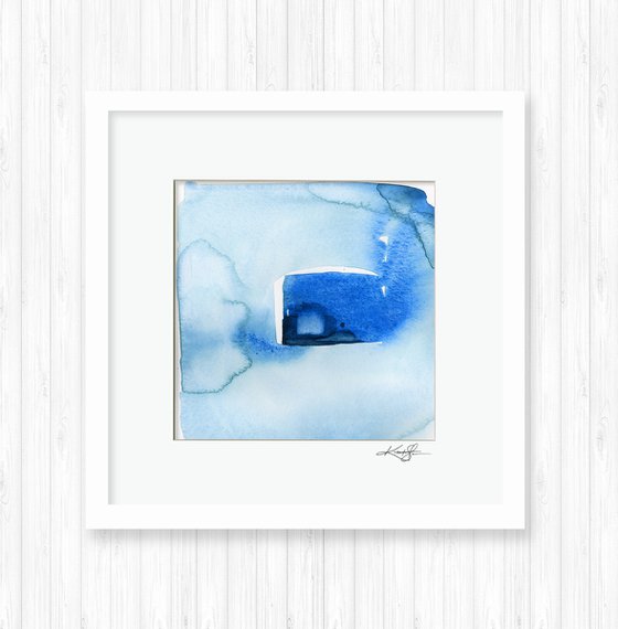Finding Tranquility 5 - Abstract Zen Watercolor Painting by Kathy Morton Stanion