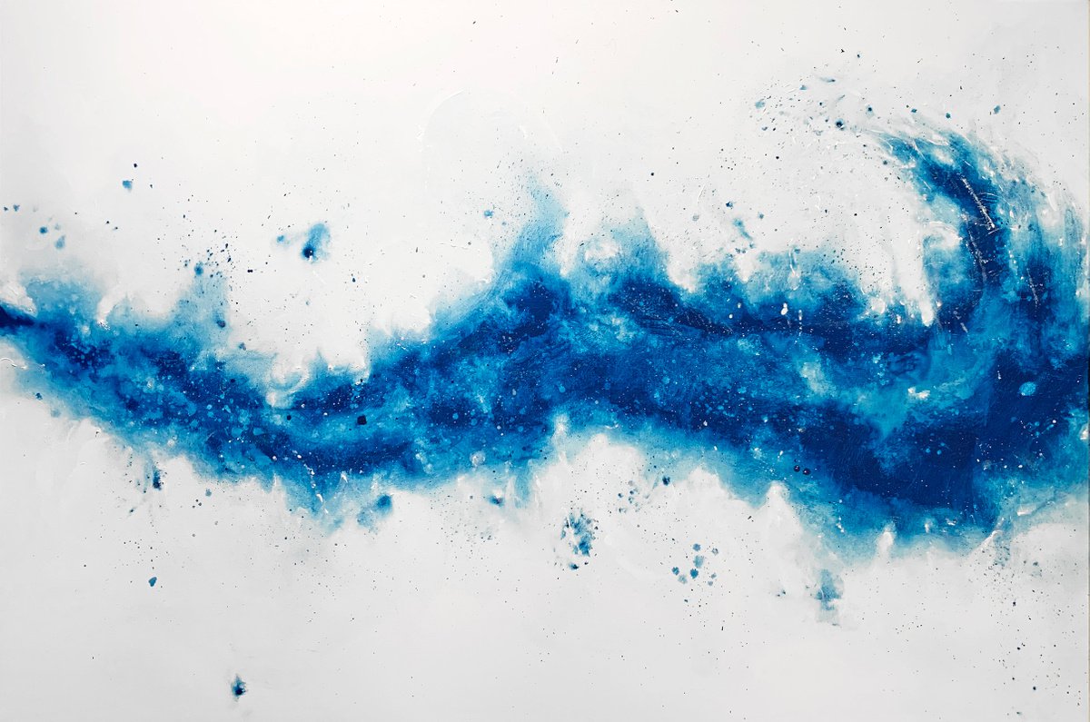Nebula Abstract Wave XL II by Carol Wood