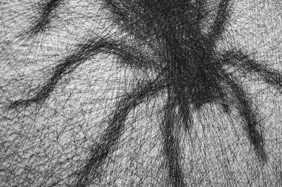 Spider string art