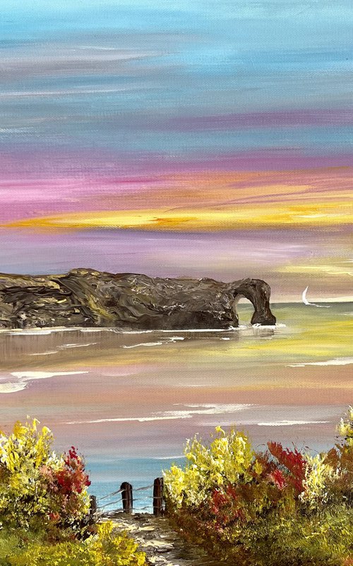 Durdle Door Moody Sunset by Marja Brown