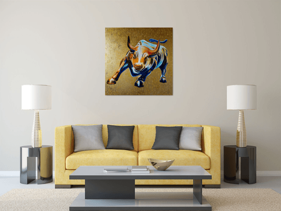 Charging Bull on Wall Street