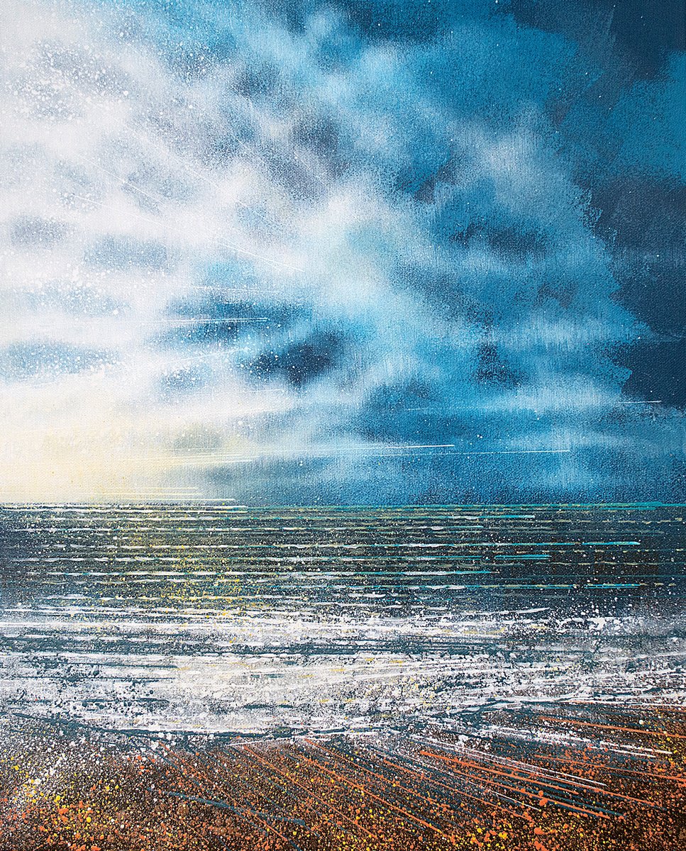 Dorset Coastal Seascape By Marc Todd, 18 X 22, Artwork For Sale On Artfinder