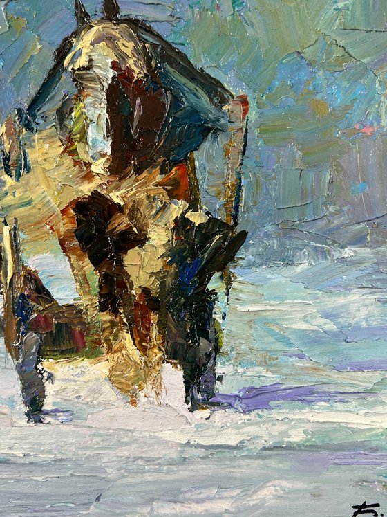 Sleigh Ride on a Winter Road