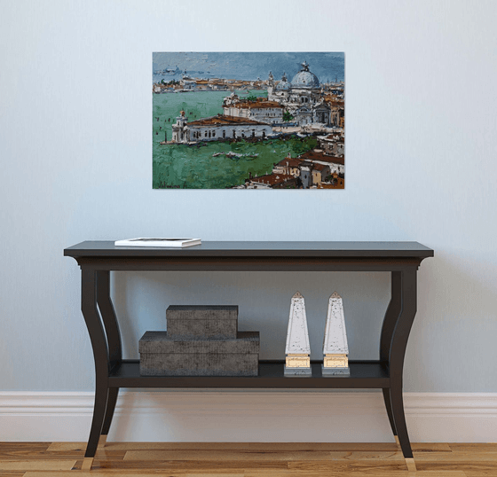 Italian landscape. Venice- Original impasto landscape painting