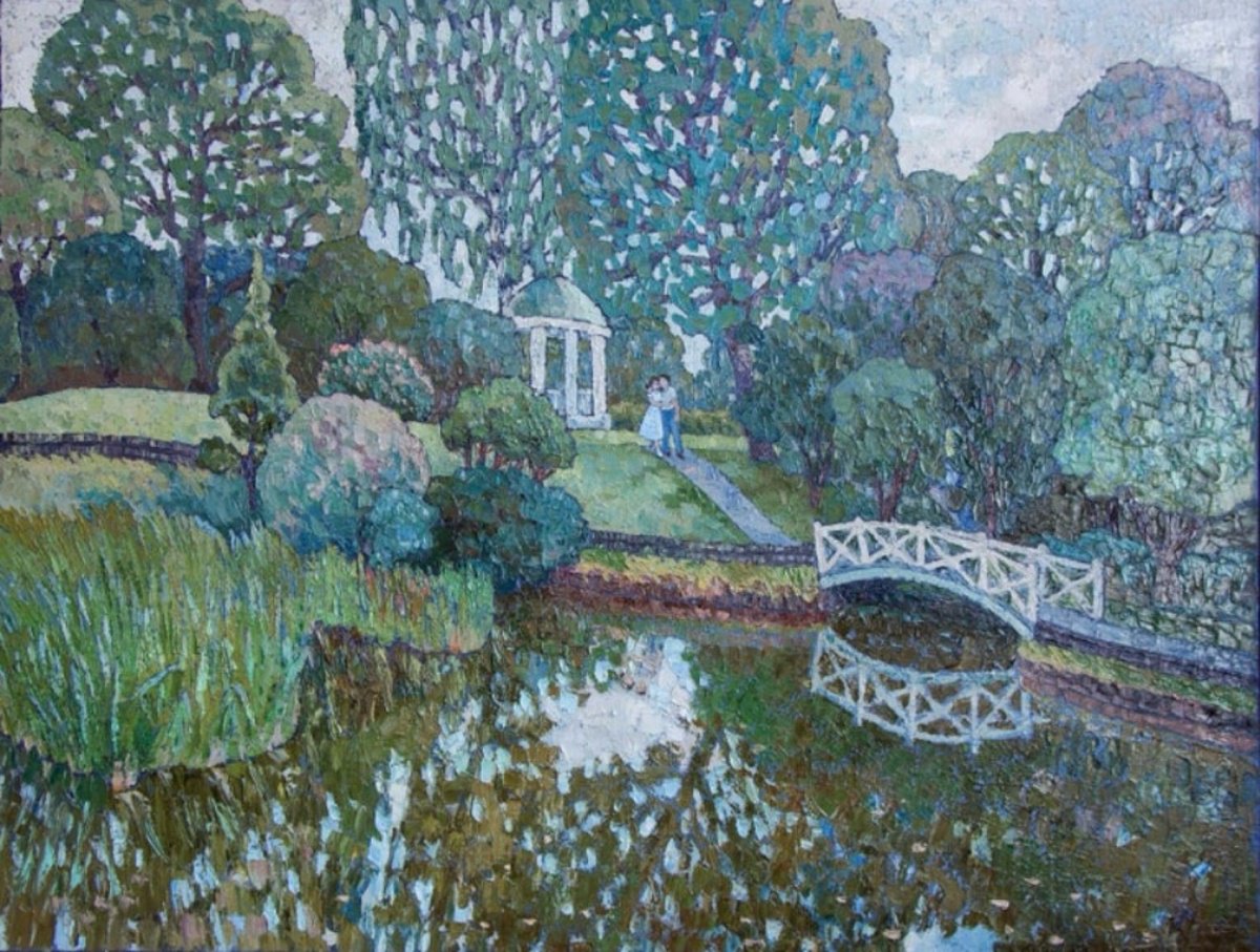 In The Park By Nadezda Stupina, 46 X 35, Artwork For Sale On Artfinder