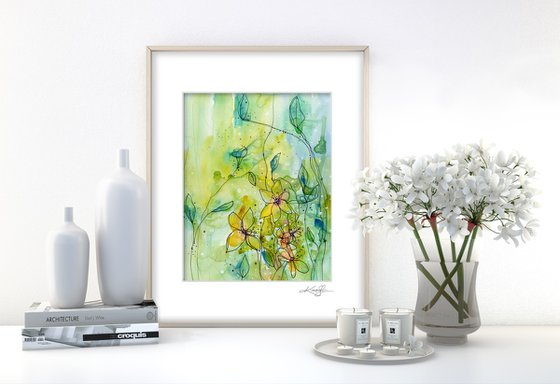 Botanical Music 2 - Floral Abstract Art by Kathy Morton Stanion