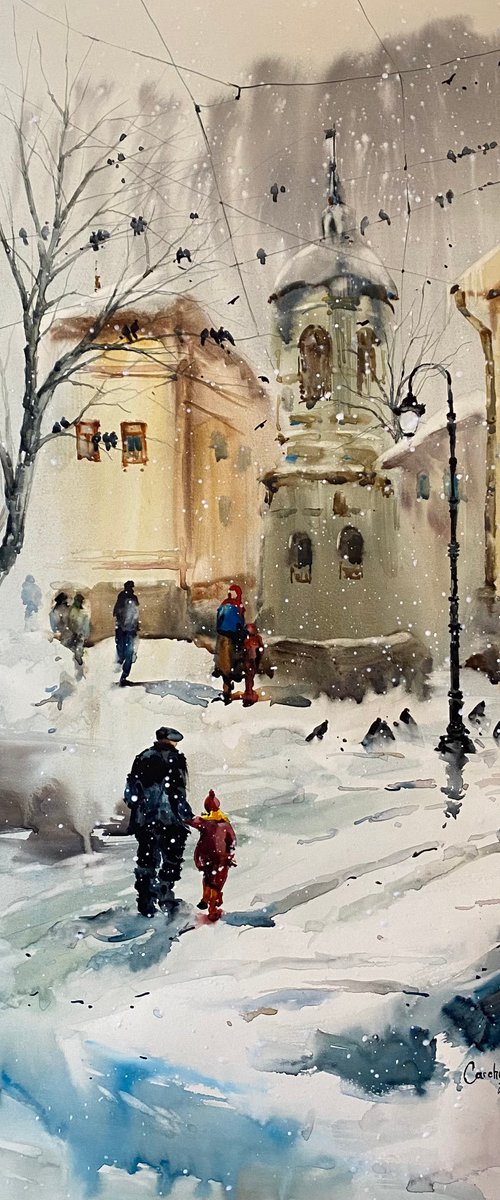 Sold Watercolor “Memories” perfect gift by Iulia Carchelan