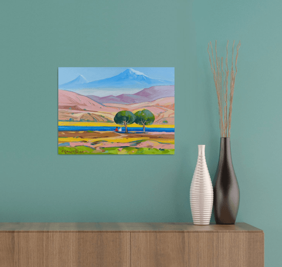 Two by the River Beneath Ararat