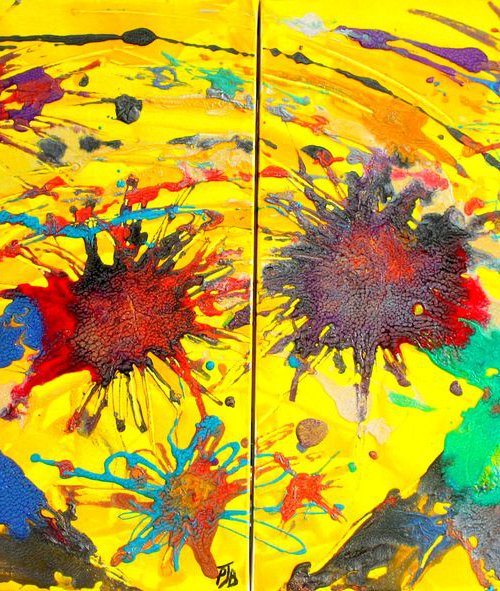 Songkran. Diptych by Paul J Best