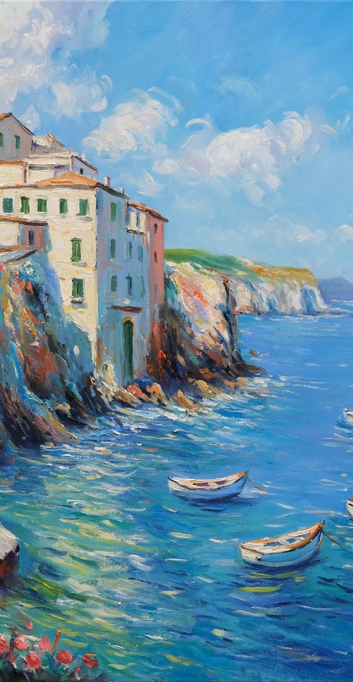 Italian Coastal View by Behshad Arjomandi