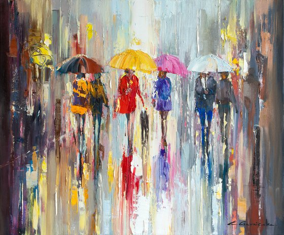 'City In Rain'