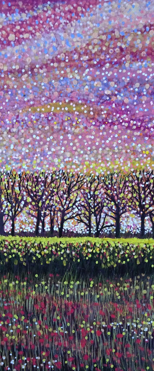 Impressionist Trees 3 by Roz Edwards