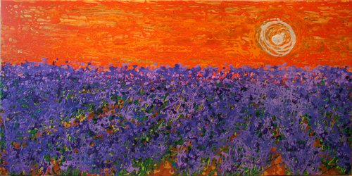 Evening Lavender Rhapsody... /  ORIGINAL PAINTING by Salana Art Gallery