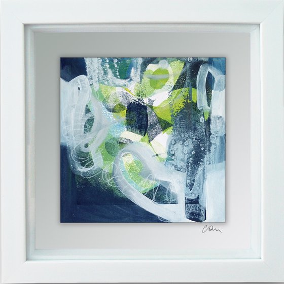 Thinking out loud #3-  Framed ready to hang original abstract