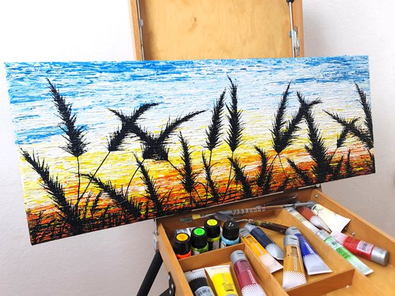 Sunrise In The Grass.