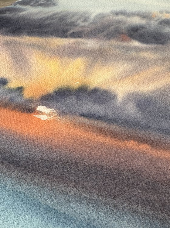 Hopeful Rays Through Dark Clouds