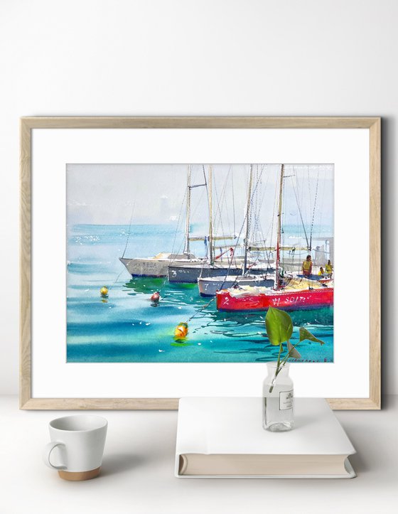 Boats on Blue Silence