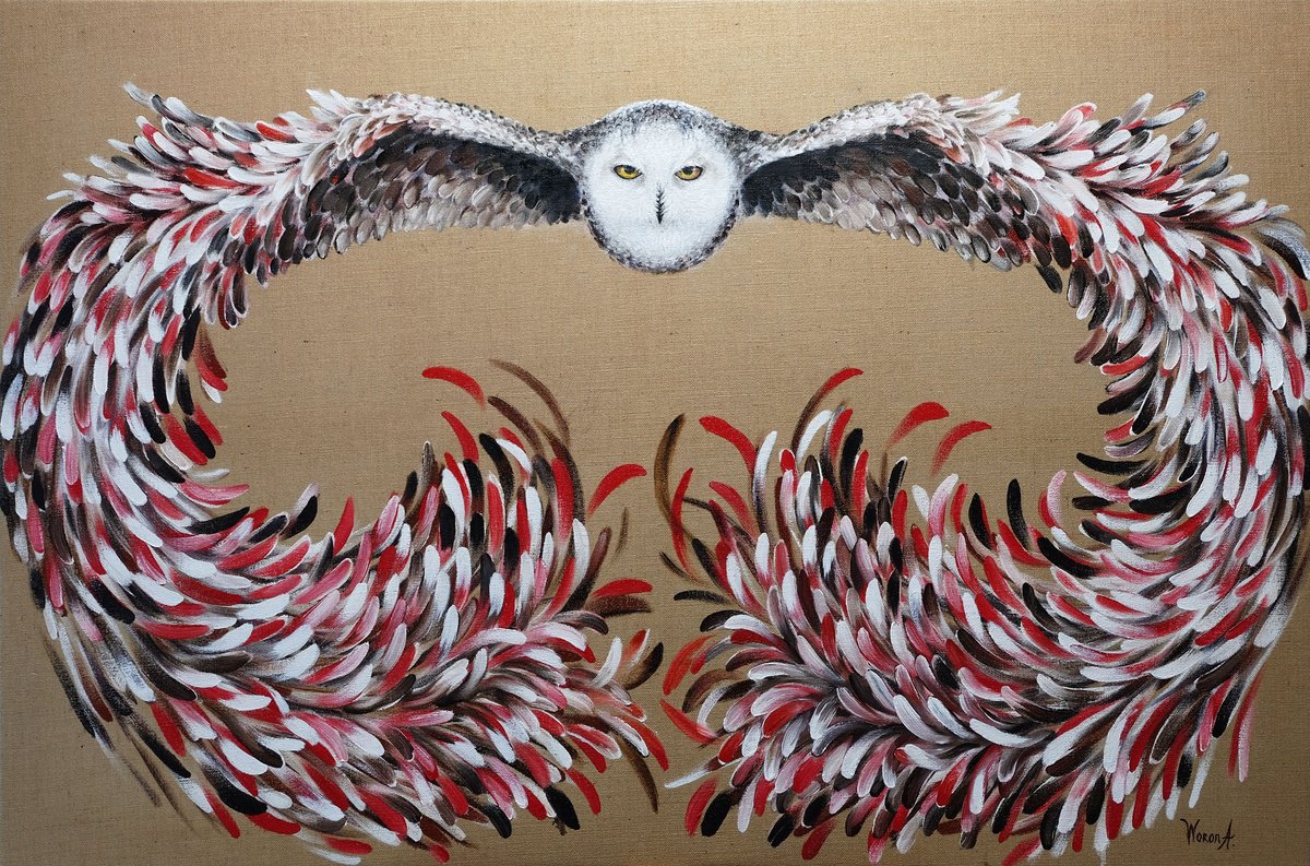 Bird. Owl, fabulous owner of the night! by Anastasia Woron