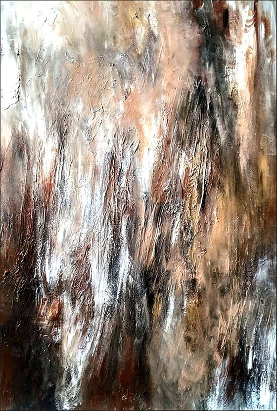 Nature 70x100cm Abstract Textured Painting