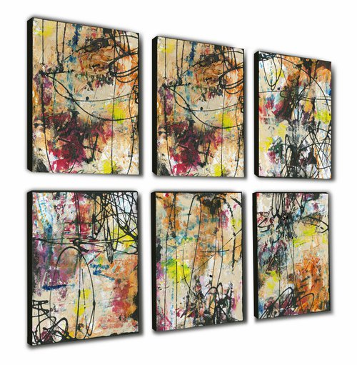 Raw Lust Collection - Textural Abstract Paintings by Kathy Morton Stanion by Kathy Morton Stanion