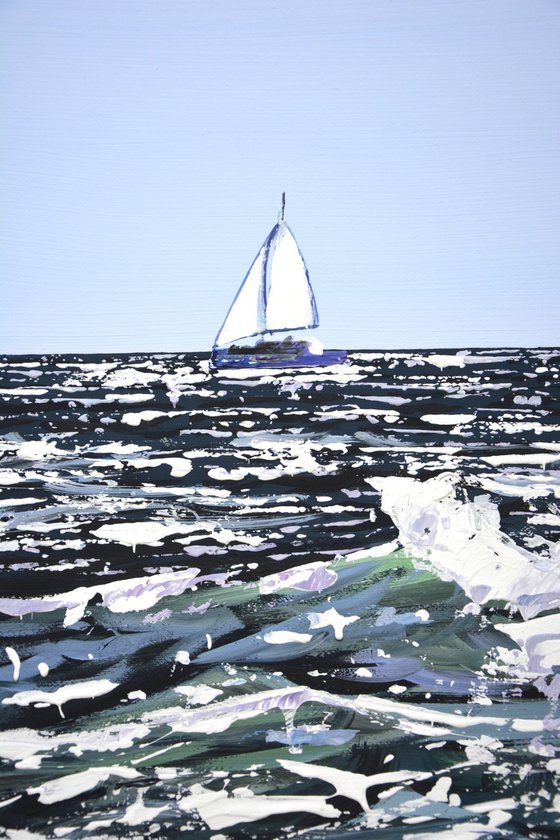 Ocean. Sailboat 6.
