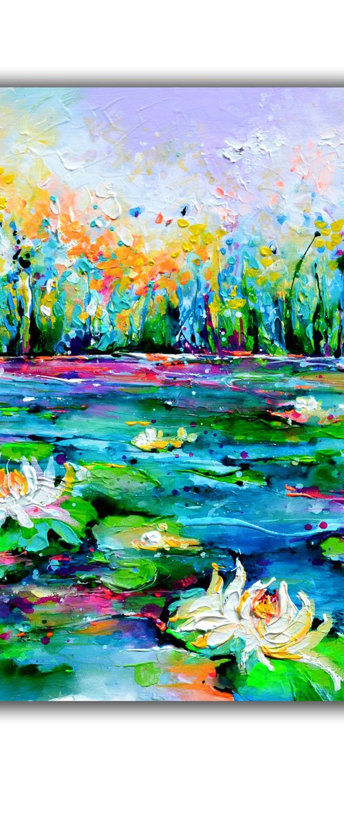 Water Lilies on the Pond by Soos Roxana Gabriela