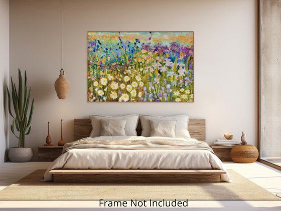 Lilac Fields - Large painting