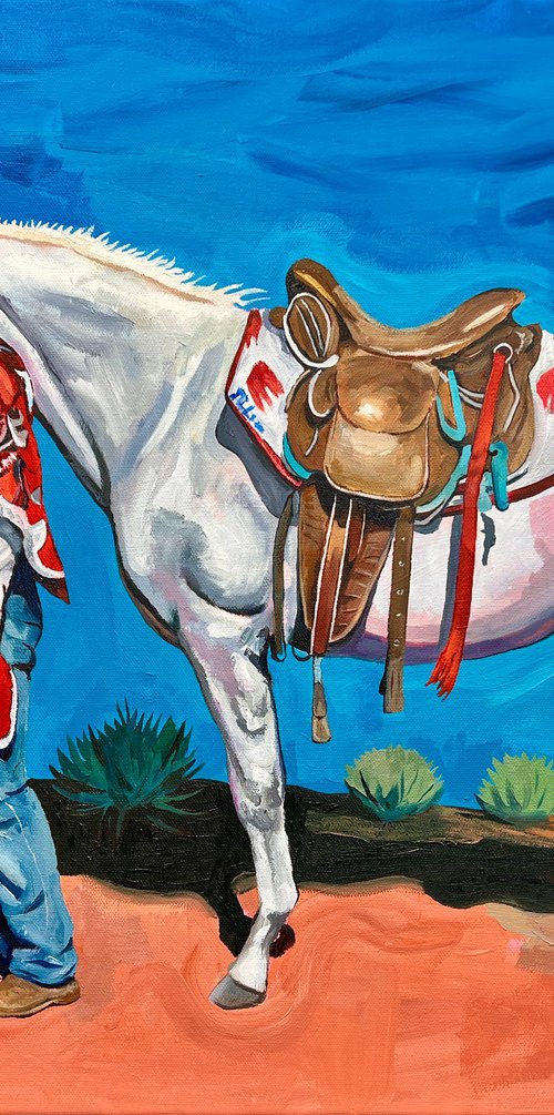 Crimson + White with Red Earth by Jonathan McAfee