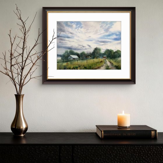 Clouds over the farm