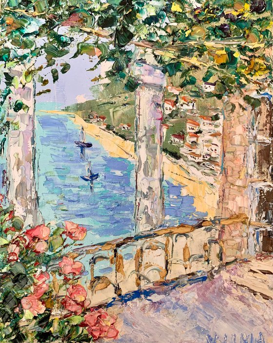 Summer terrace in Italy