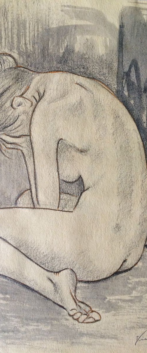 Study of nude - "Sorrow" by Vincenzo Stanislao