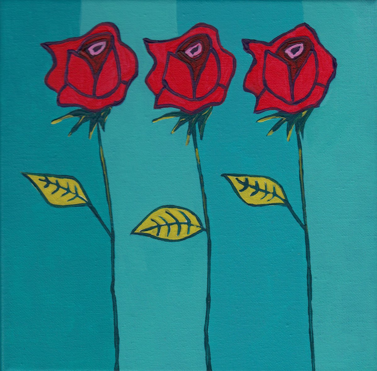 Red Roses by Linda Monk